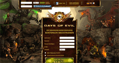 Desktop Screenshot of daysofevil.com