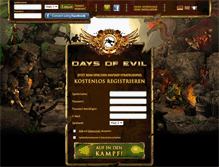 Tablet Screenshot of daysofevil.com